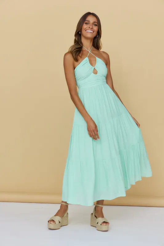 At First Light Maxi Dress Mint sold by Fortunate One