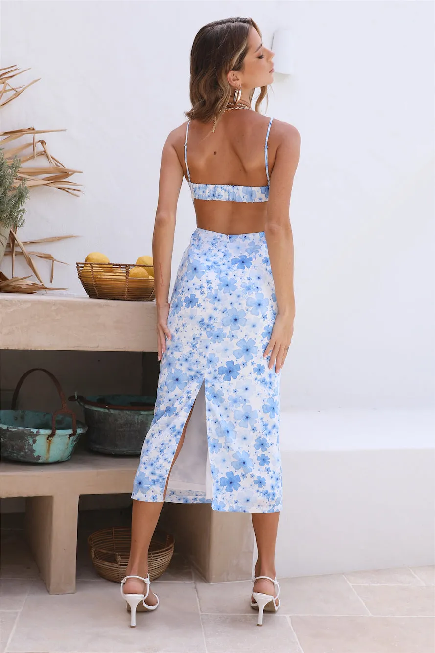 Lagoon Maxi Dress Blue sold by Fortunate One product image thumbnail 4