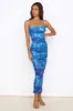 Heart Eyes Maxi Dress Blue sold by Fortunate One