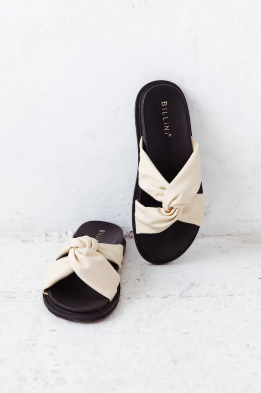 BILLINI Rogue Sandals Buttercream sold by Fortunate One