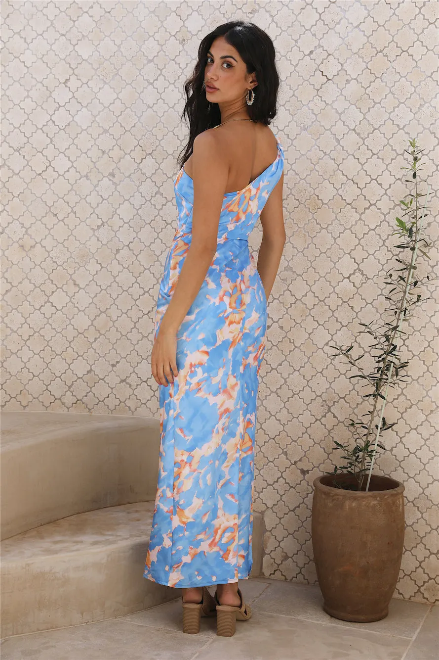 Last Time Maxi Dress Blue sold by Fortunate One product image thumbnail 4