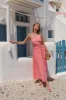 HELLO MOLLY Walks By The Sunrise Maxi Dress Coral sold by Fortunate One