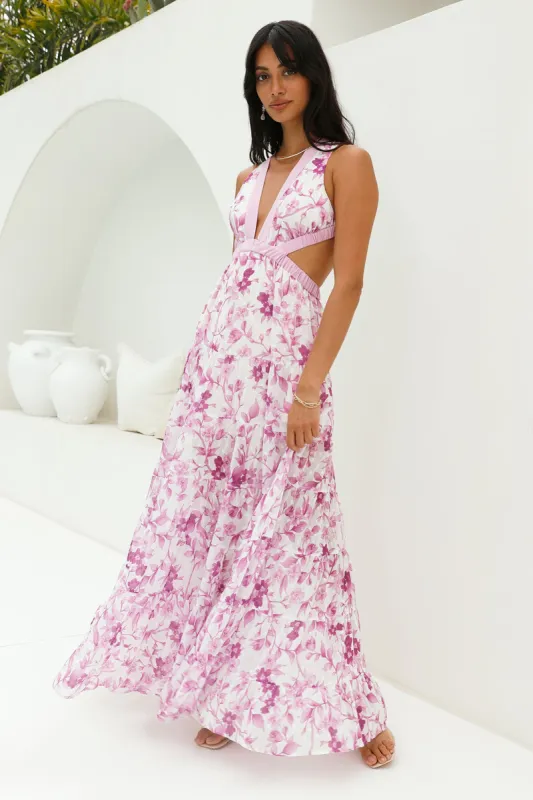 Fashion Forward Maxi Dress Purple sold by Fortunate One