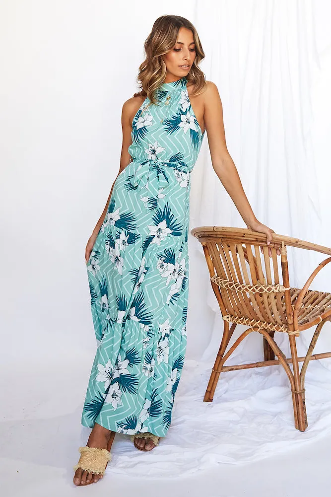 Hawaiian Sunrise Maxi Dress sold by Fortunate One product image thumbnail 5