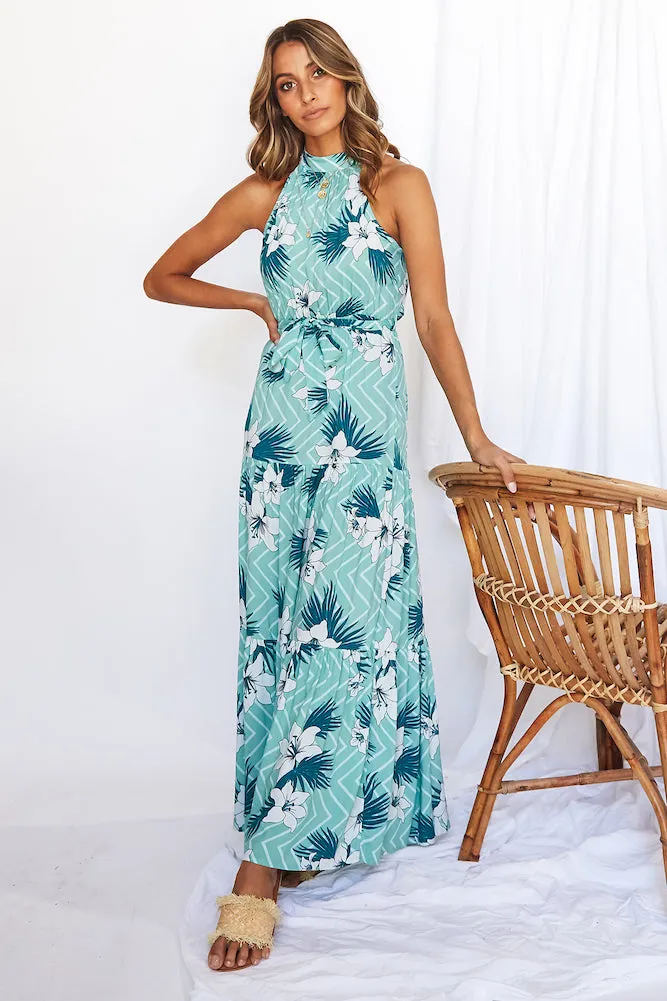 Hawaiian Sunrise Maxi Dress sold by Fortunate One product image thumbnail 3