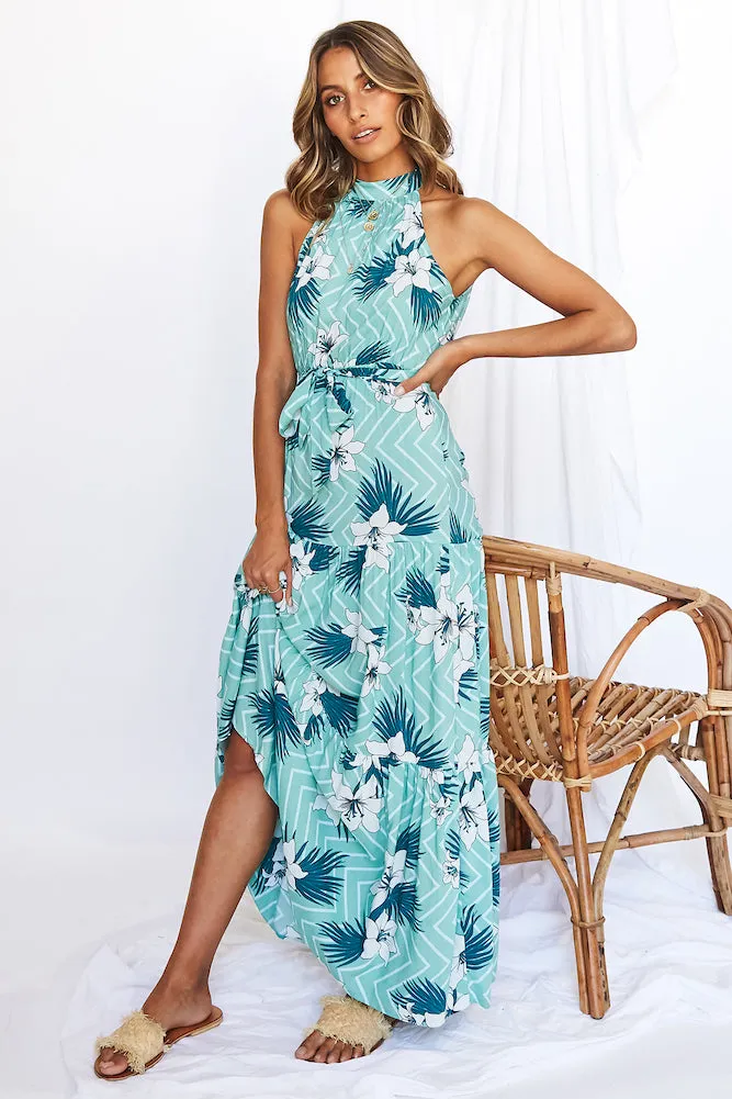 Hawaiian Sunrise Maxi Dress sold by Fortunate One product image thumbnail 4