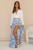 SEVEN WONDERS Kiah Maxi Skirt Blue Floral sold by Fortunate One