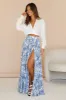 SEVEN WONDERS Kiah Maxi Skirt Blue Floral sold by Fortunate One