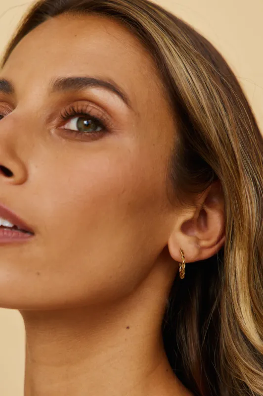 18k Gold Plated Guiding Lights Earrings Gold sold by Fortunate One