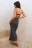 Starry Nights Mesh Maxi Dress Grey sold by Fortunate One
