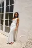 Palm Tree Paradise Maxi Skirt White sold by Fortunate One