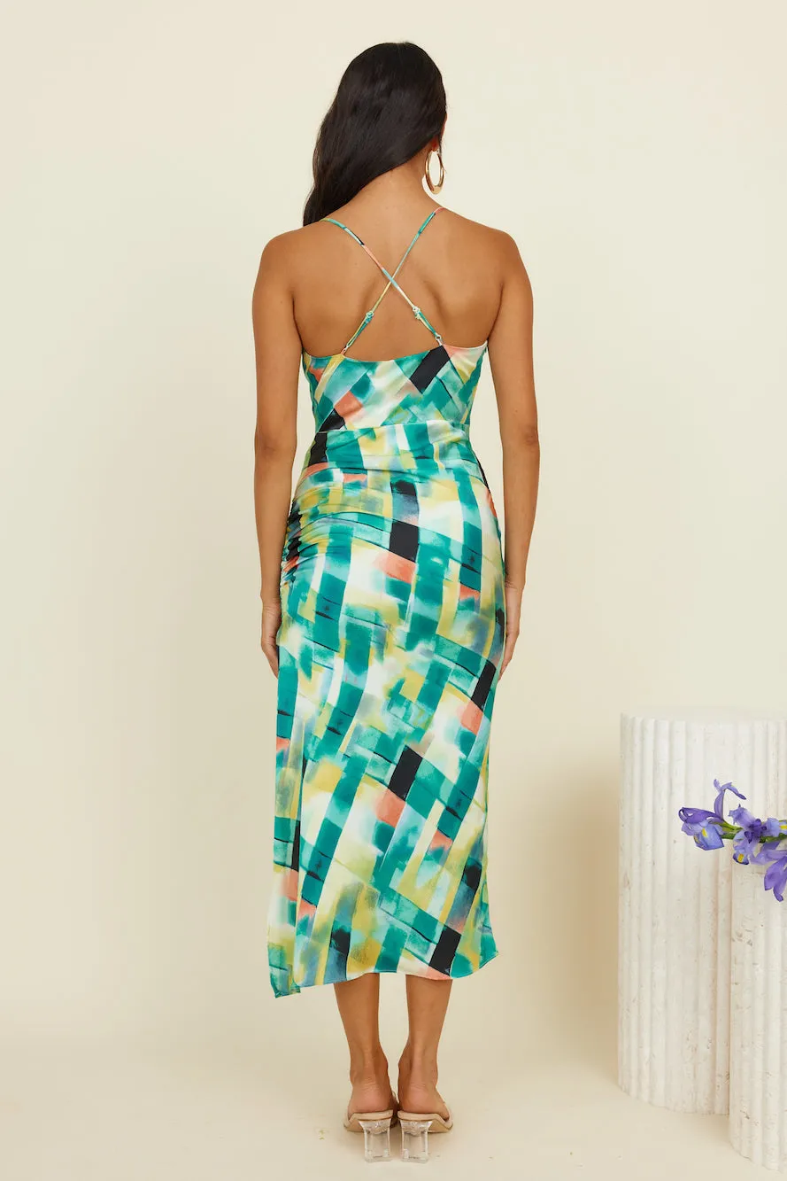 Clear Mind Maxi Dress Green sold by Fortunate One product image thumbnail 5