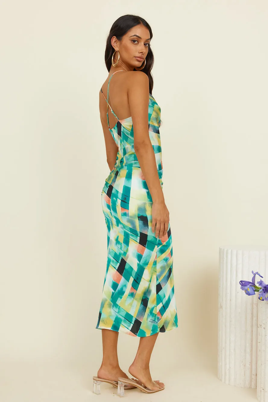 Clear Mind Maxi Dress Green sold by Fortunate One product image thumbnail 4