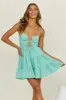 Jasmine Aromas Dress Teal sold by Fortunate One