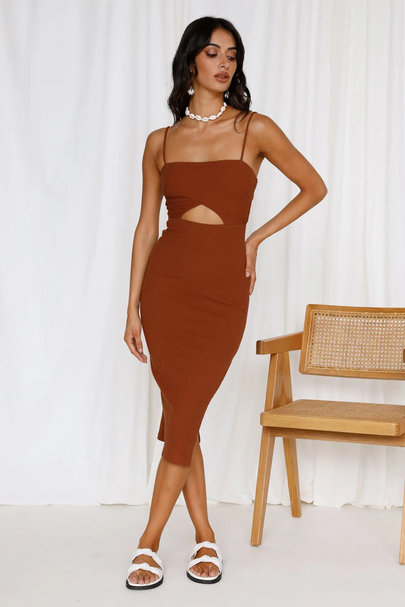 After The Rain Maxi Dress Brown sold by Fortunate One product image thumbnail 2