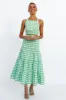 Popping Star Maxi Skirt Green sold by Fortunate One