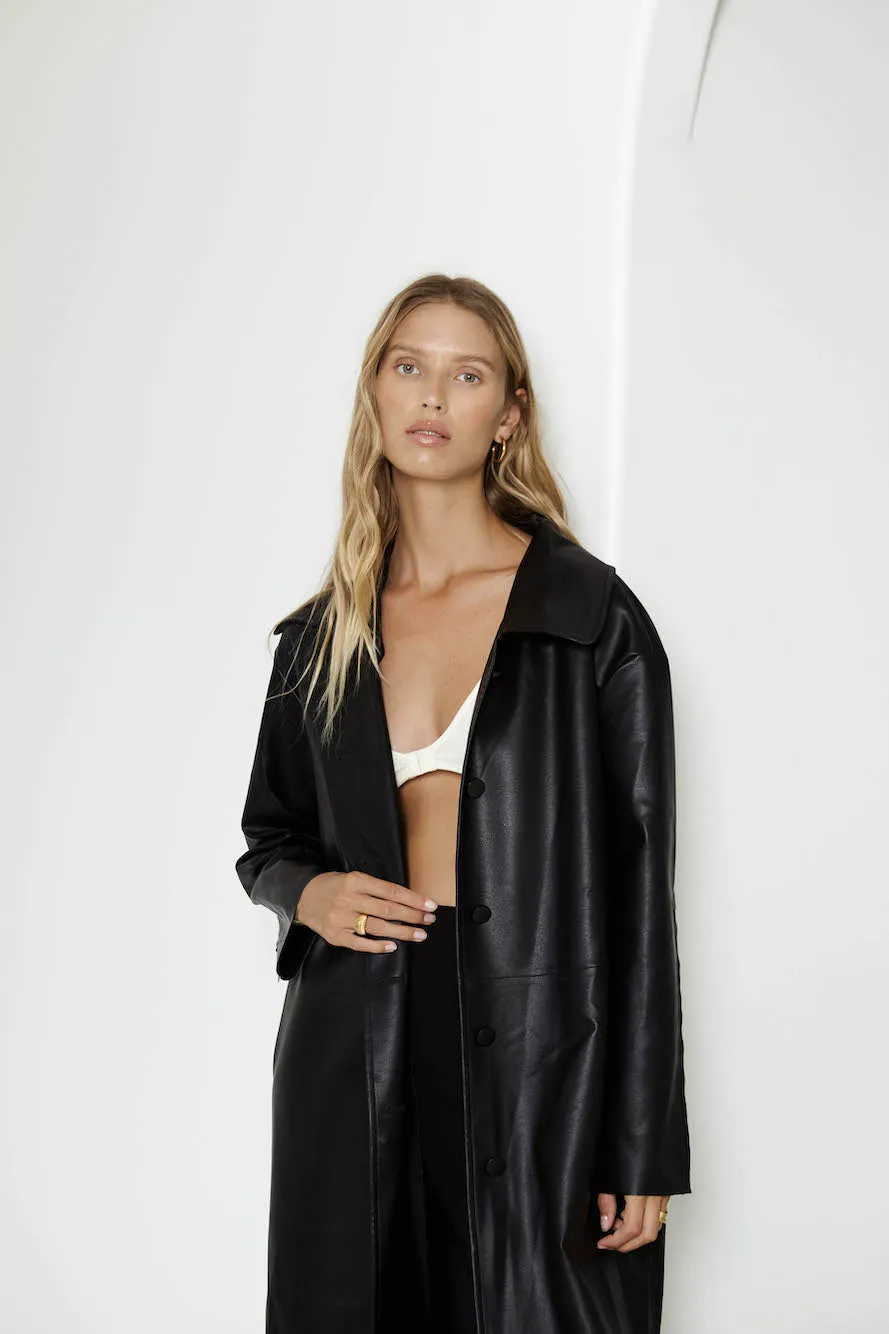 SNDYS Haven Trench Coat Black sold by Fortunate One product image thumbnail 2