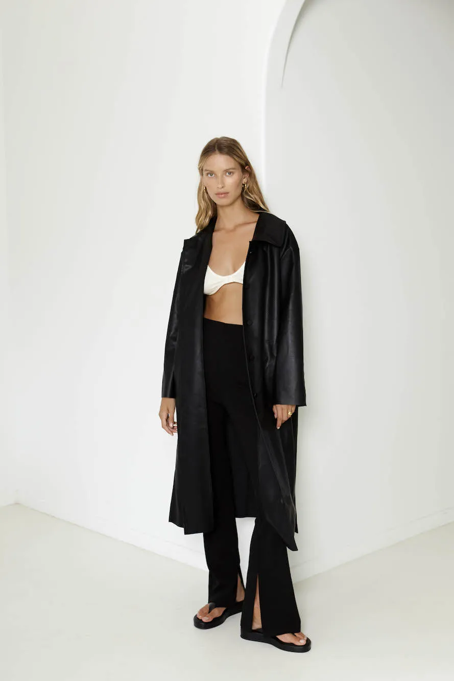 SNDYS Haven Trench Coat Black sold by Fortunate One product image thumbnail 4