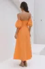 Sunset Hour Maxi Dress Orange sold by Fortunate One