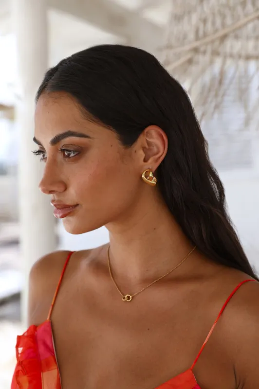 18k gold plated Caught In Destiny Necklace sold by Fortunate One