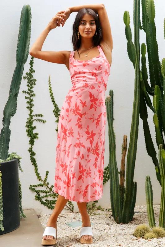 Colours Of Love Maxi Dress Pink sold by Fortunate One