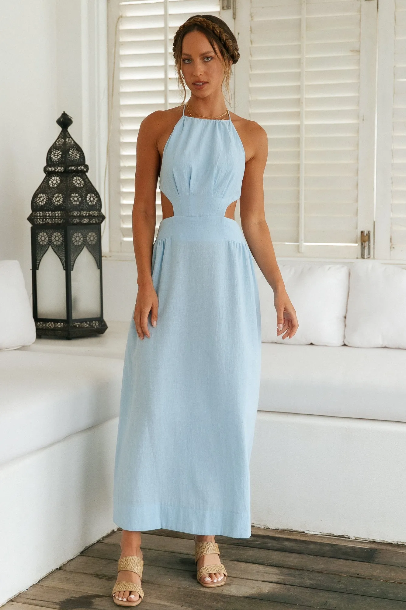 Secrets From Summer Maxi Dress Blue sold by Fortunate One product image thumbnail 3