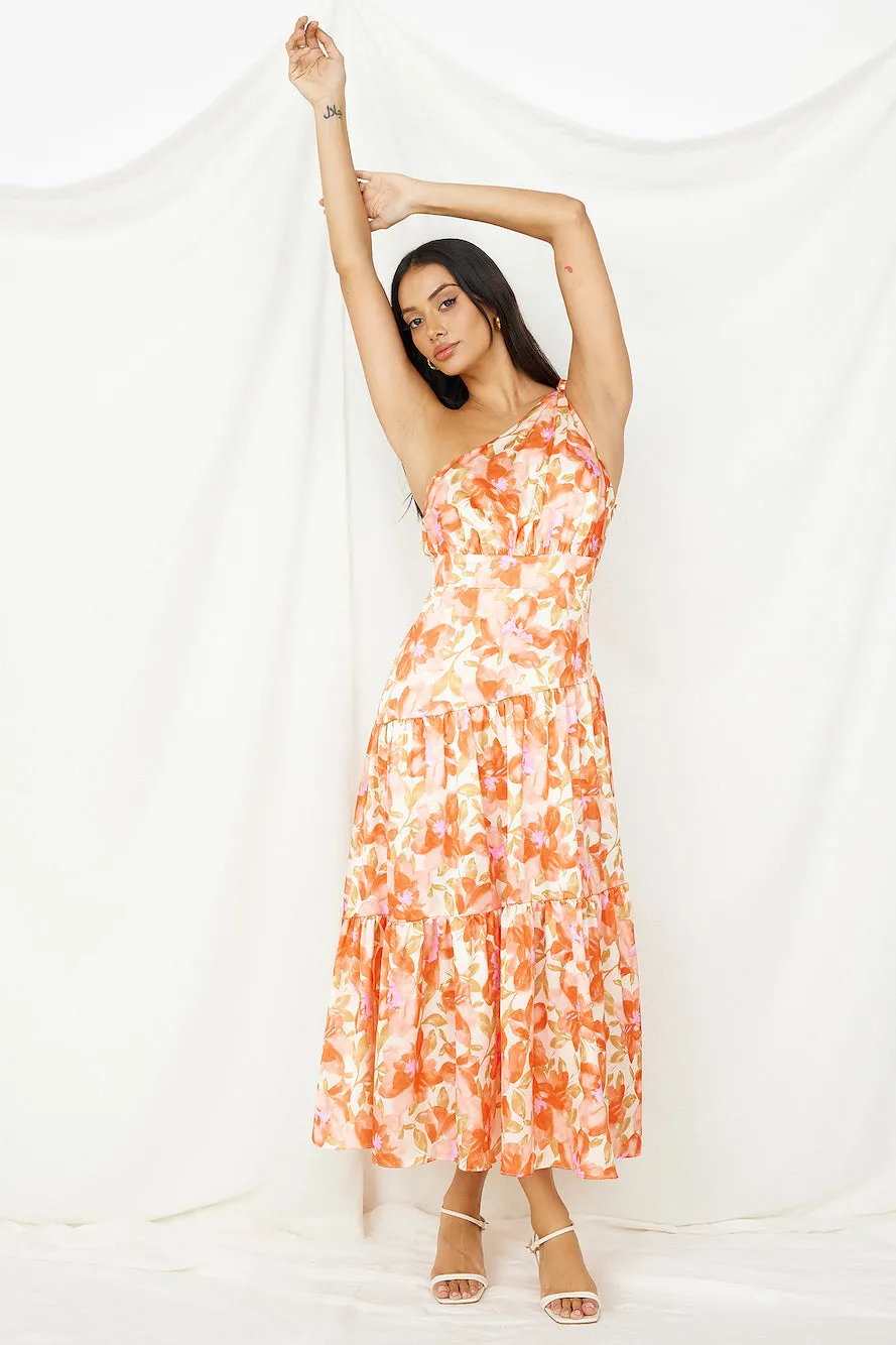 Dream Girl Maxi Dress Orange sold by Fortunate One product image thumbnail 4