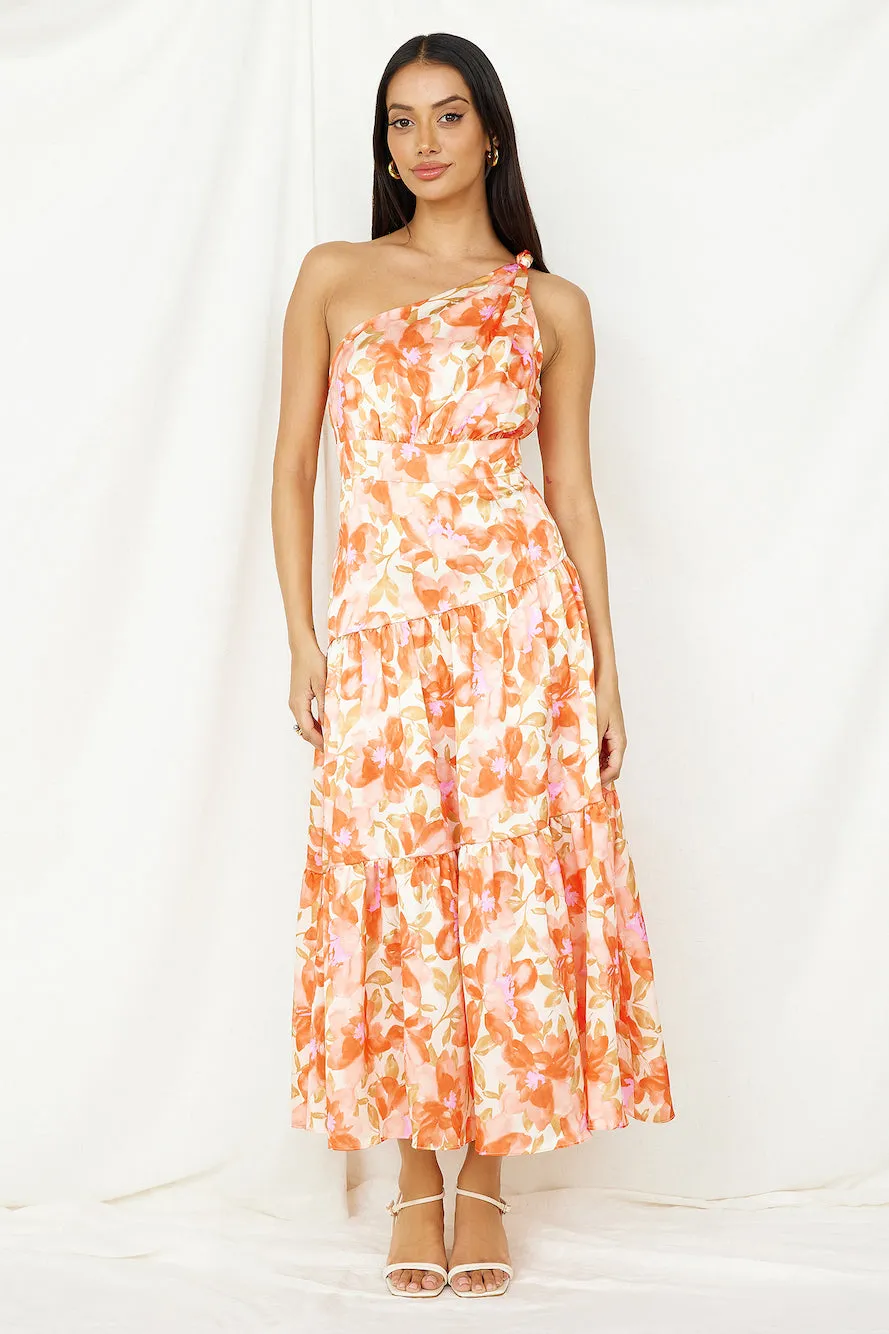 Dream Girl Maxi Dress Orange sold by Fortunate One