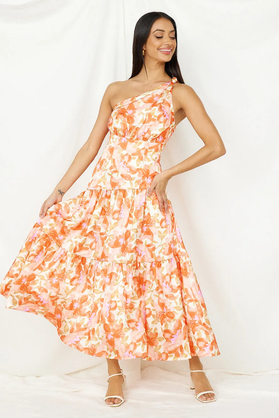 Dream Girl Maxi Dress Orange sold by Fortunate One product image thumbnail 5