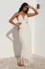 Let This Go Maxi Dress White sold by Fortunate One