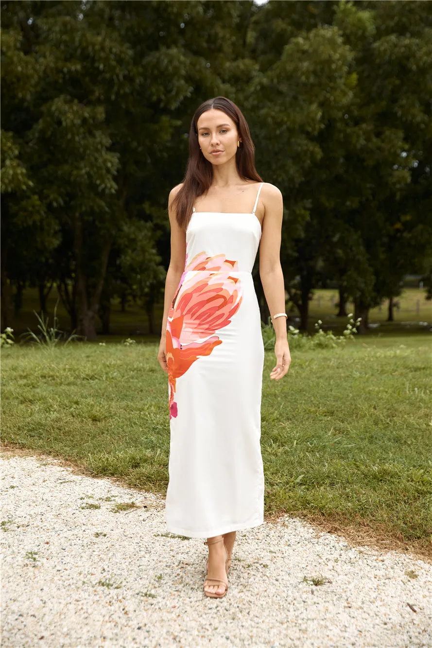 Bouquet Blooms Maxi Dress Orange sold by Fortunate One product image thumbnail 5