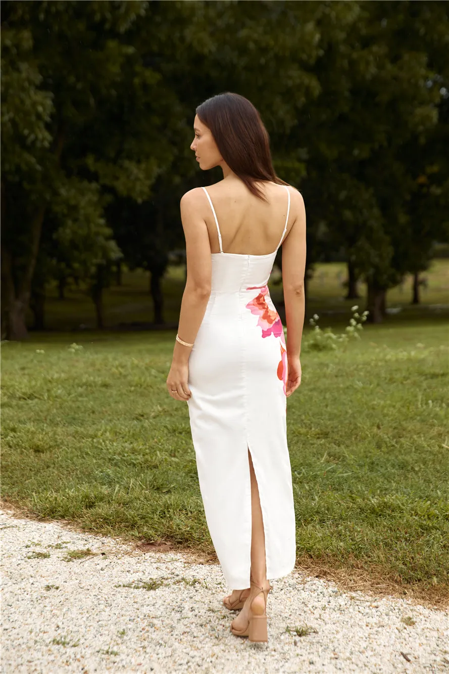 Bouquet Blooms Maxi Dress Orange sold by Fortunate One product image thumbnail 2