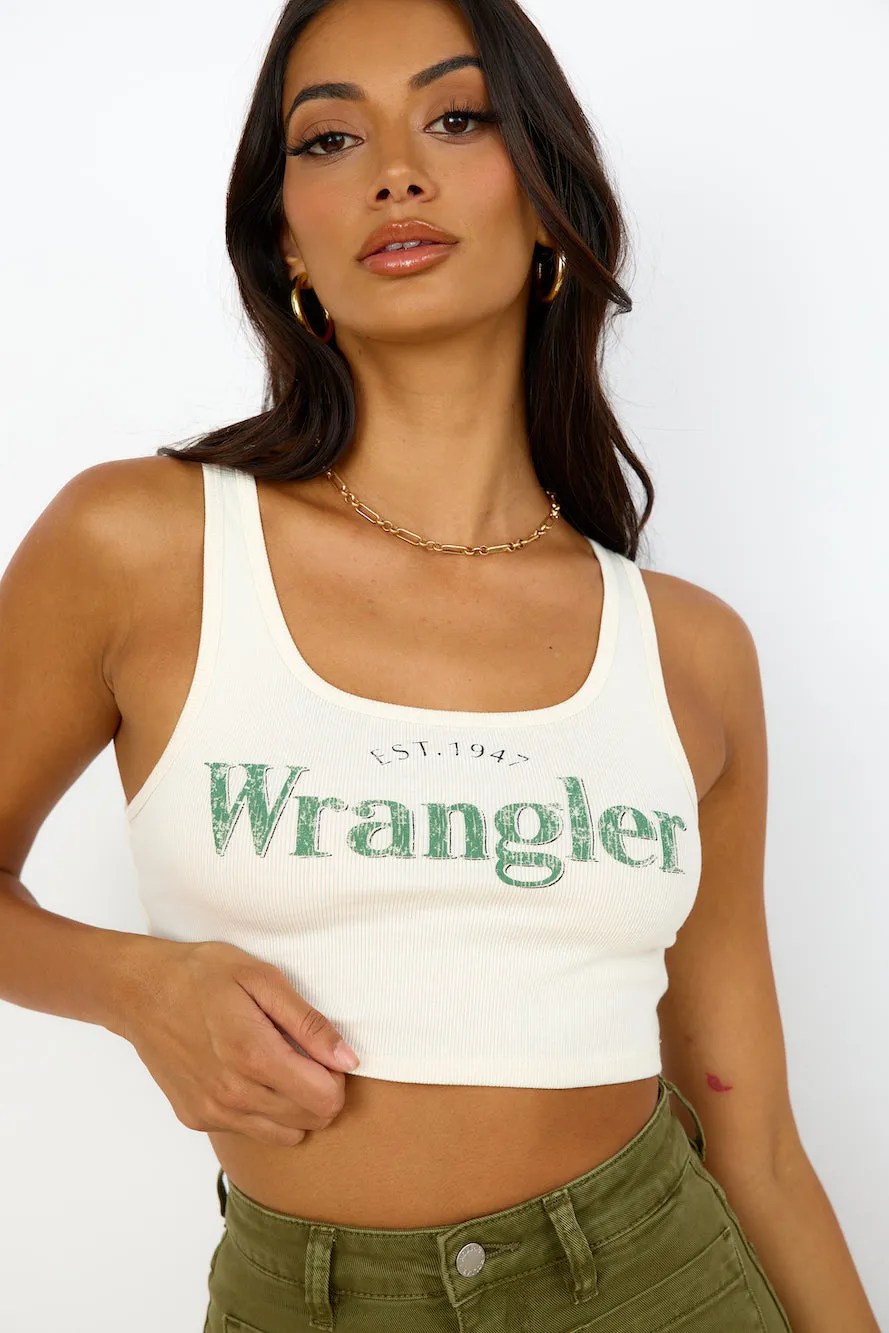 WRANGLER The Reaction Tank Ecru sold by Fortunate One product image thumbnail 4