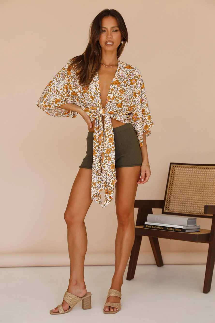 Be My Sunlight Crop Top Yellow sold by Fortunate One product image thumbnail 3