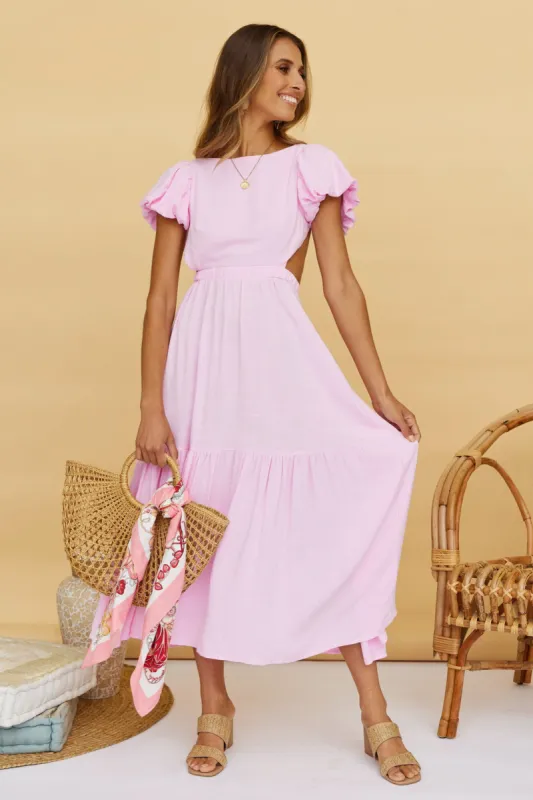 Different Notion Maxi Dress Pink sold by Fortunate One