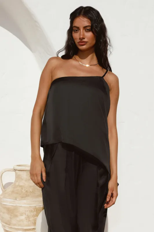 Moving In Crop Top Black sold by Fortunate One