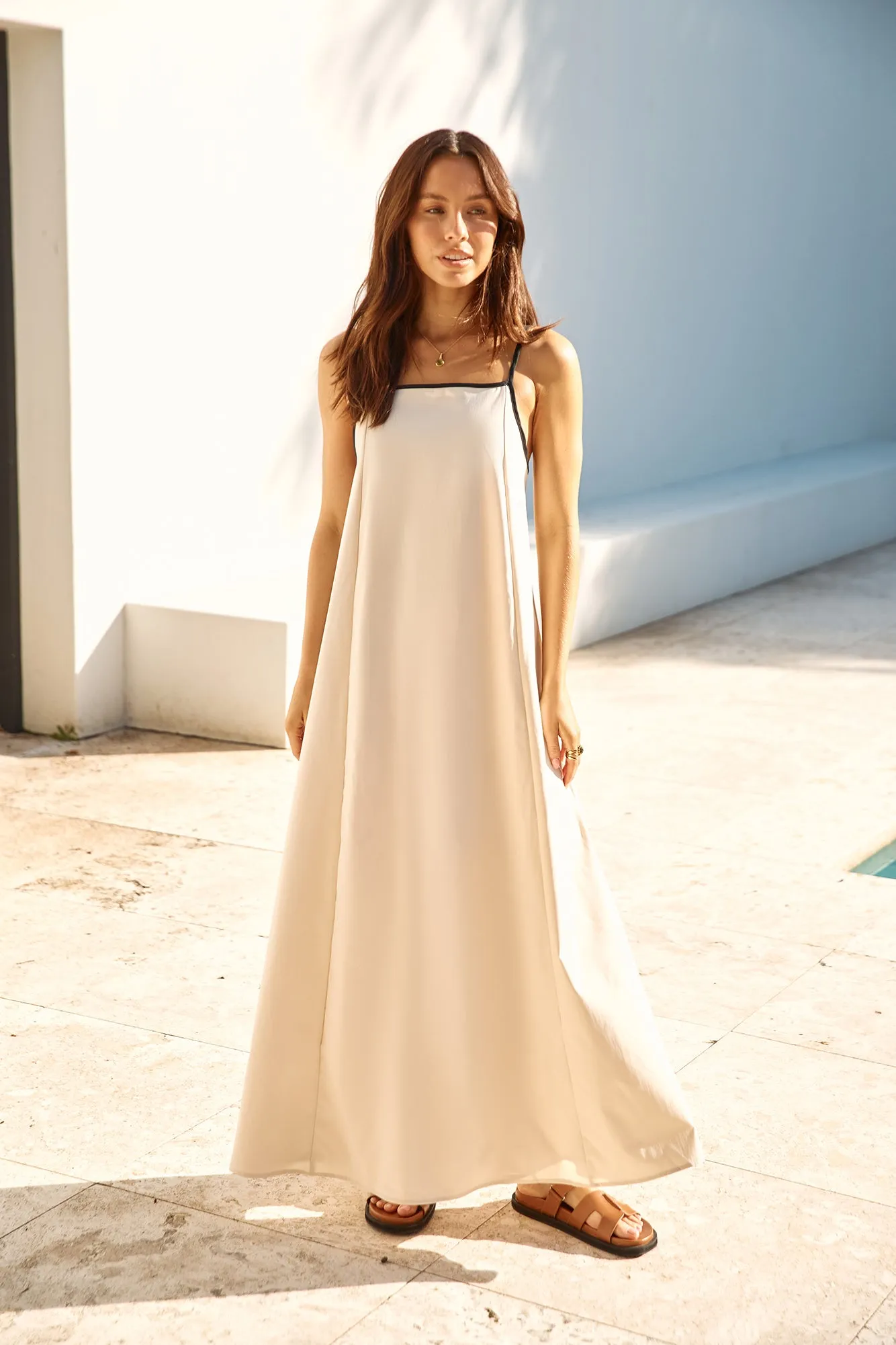 Looking Forward Maxi Dress Cream sold by Fortunate One product image thumbnail 3