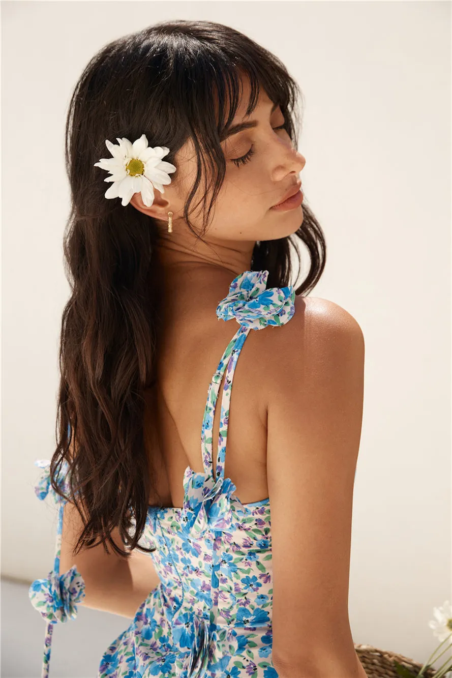 Seaside Escape Mini Dress Blue sold by Fortunate One product image thumbnail 4