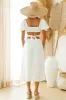 Soft Tides Maxi Dress White sold by Fortunate One