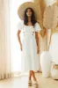 Soft Tides Maxi Dress White sold by Fortunate One