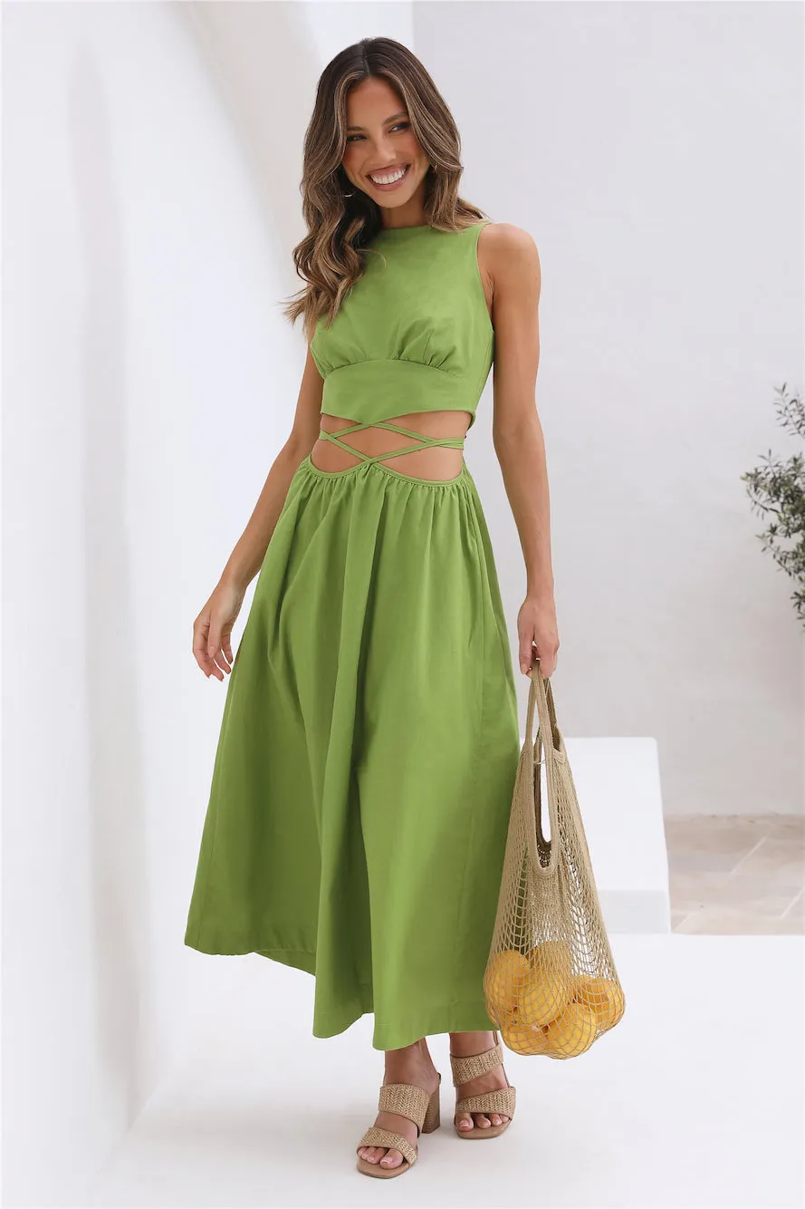 Lifetime Maxi Dress Green sold by Fortunate One