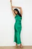 My Type One Shoulder Maxi Dress Green sold by Fortunate One