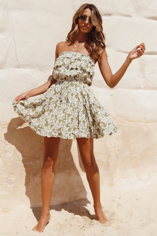 Run Away Dress Olive sold by Fortunate One