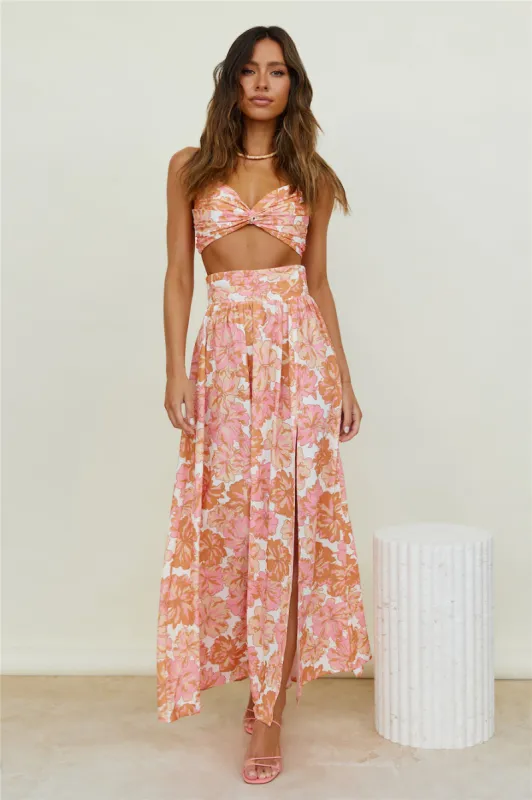 Sweet Morning Dew Crop Top Orange sold by Fortunate One