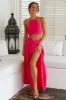 Lemon Tree Maxi Skirt Pink sold by Fortunate One
