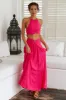 Lemon Tree Maxi Skirt Pink sold by Fortunate One