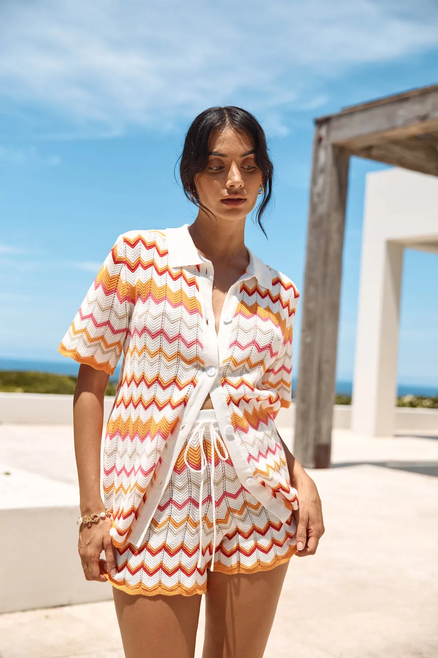 RUNAWAY THE LABEL Albie Top Orange Multi sold by Fortunate One product image thumbnail 2