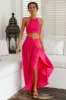 Lemon Tree Maxi Skirt Pink sold by Fortunate One