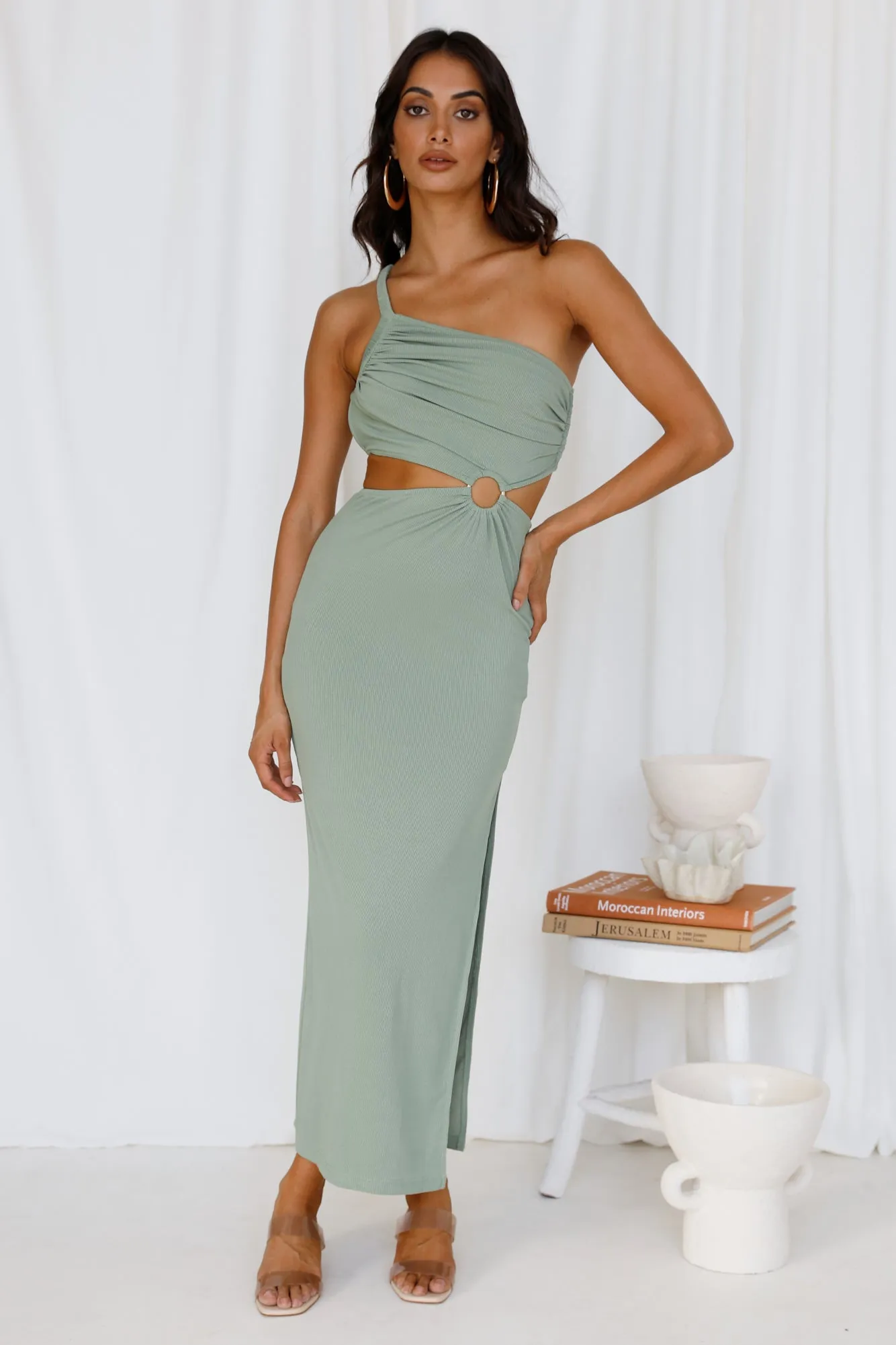 North Facing Sun Maxi Dress Green sold by Fortunate One