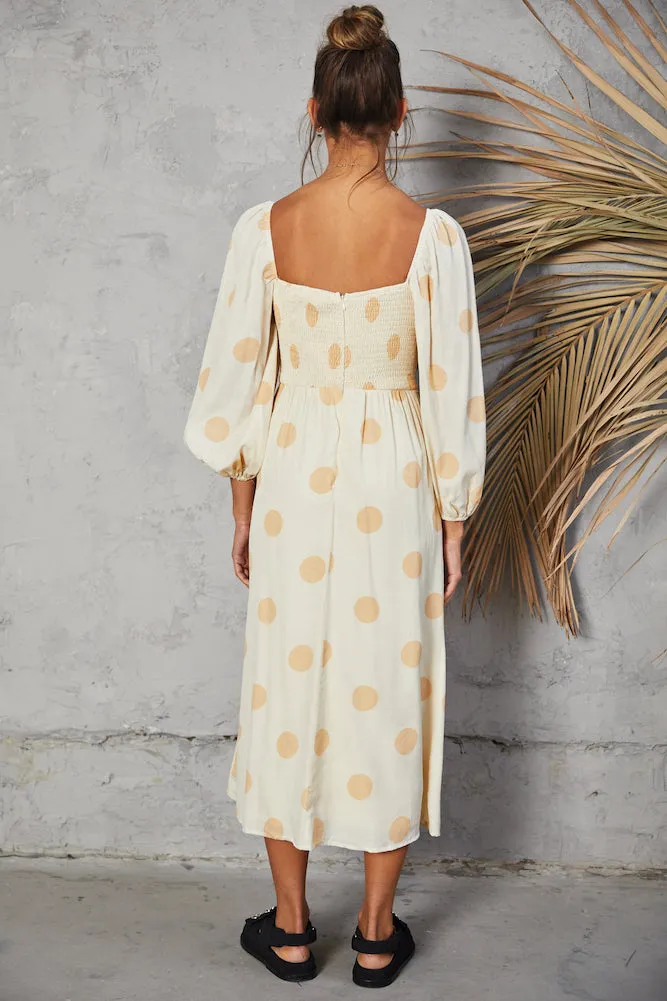 Sweet Vanilla Maxi Dress sold by Fortunate One product image thumbnail 4